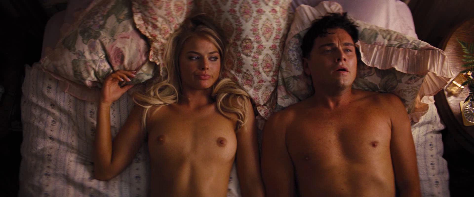 Margot Robbie appeared in a nude sheer wardrobe dress on the red carpet. Margot Robbie in Wolf of Wallstreet revealing bra and panties while going full frontal for sexy scene.