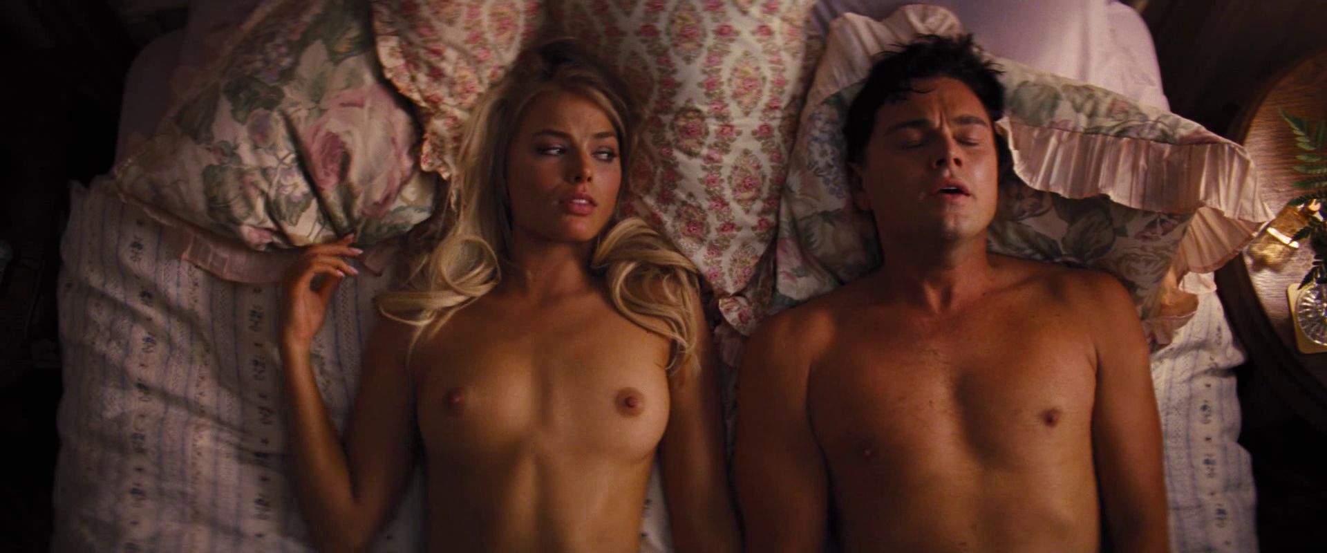 Margot Robbie appeared in a nude sheer wardrobe dress on the red carpet. Margot Robbie in Wolf of Wallstreet revealing bra and panties while going full frontal for sexy scene.