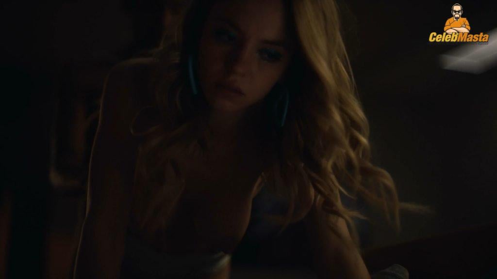 Sydney Sweeney outragous red-carpet wardrobe appearance showcasing her see-through look. outfit appearance. Sydney Sweeney shows up in almost naked on stage while promoting body positivity.