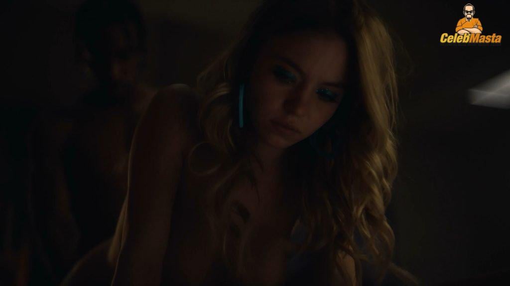 Sydney Sweeney outragous red-carpet wardrobe appearance showcasing her see-through look. outfit appearance. Sydney Sweeney shows up in almost naked on stage while promoting body positivity.
