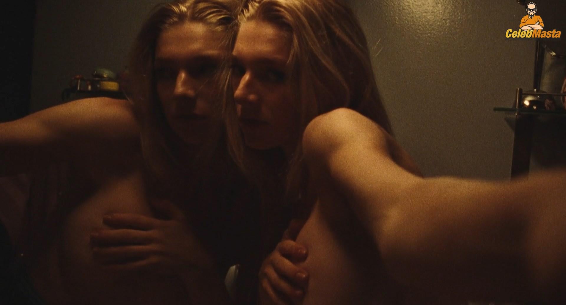 Sydney Sweeney nearly nude sheer outfit appearance. Sydney Sweeney revealing cleavage in just bra and panties showing her sexy curves.