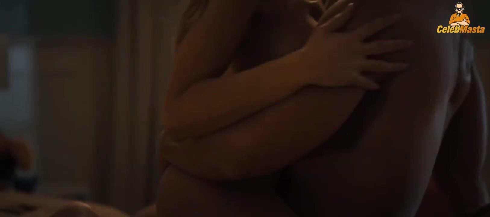 Sydney Sweeney nearly nude sheer outfit appearance. Sydney Sweeney revealing cleavage in just bra and panties showing her sexy curves.